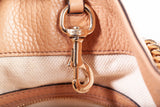 Authentic Gucci Beige Calfskin Leather Soho Chain Tote Bag