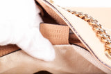 Authentic Gucci Beige Calfskin Leather Soho Chain Tote Bag