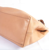 Authentic Gucci Beige Calfskin Leather Soho Chain Tote Bag
