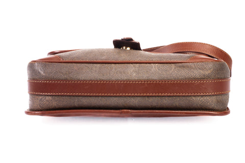 Authentic Vintage Gucci Brown Monogram Messenger Bag