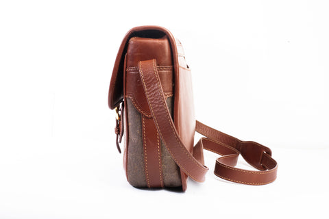 Authentic Vintage Gucci Brown Monogram Messenger Bag