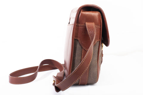 Authentic Vintage Gucci Brown Monogram Messenger Bag