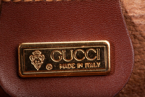 Authentic Vintage Gucci Brown Monogram Messenger Bag