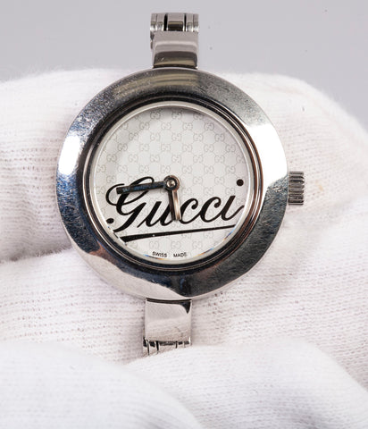 Authentic Ladies Gucci Stainless Steel 25mm 105 Series Quartz Watch