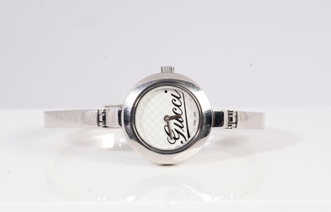 Authentic Ladies Gucci Stainless Steel 25mm 105 Series Quartz Watch