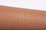 Authentic Gucci Pebbled Beige Calfskin Leather Soho Chain Crossbody Bag
