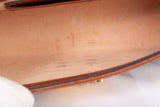 Authentic Gucci GG Supreme Black Leather Mini Padlock Top Handle Crossbody