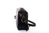 Authentic GUCCI Calfskin Matelasse Black Mini GG Marmont Chain Shoulder Bag