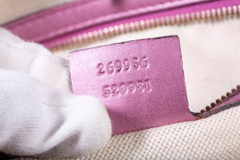 Authentic Gucci GG Canvas Heart Brit Tote Bag