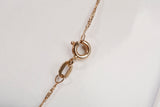 Ladies 14k Yellow Gold Heart Diamond Necklace 21"