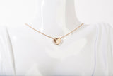 Ladies 14k Yellow Gold Brushed Puffy Heart Pendant Necklace