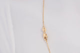 Ladies 14k Yellow Gold Horseshoe Diamond Necklace