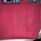 Authentic Pink Prada Canapa Small Logo Tote Bag