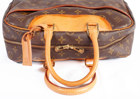 Authentic LOUIS VUITTON Monogram Canvas Deauville Top Handle Bag