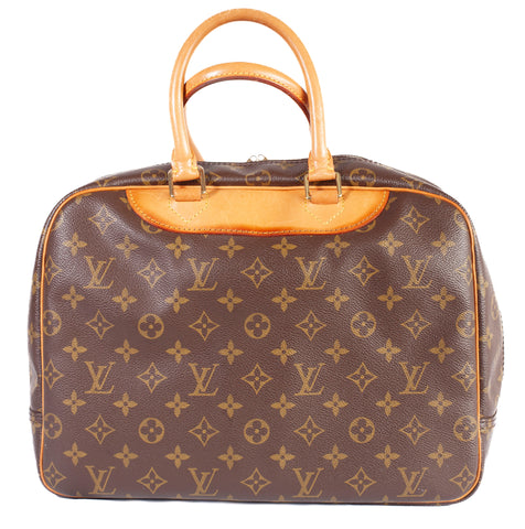 Authentic LOUIS VUITTON Monogram Canvas Deauville Top Handle Bag