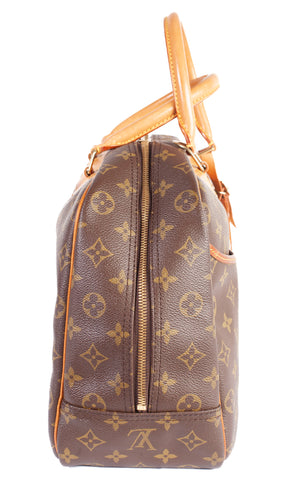 Authentic LOUIS VUITTON Monogram Canvas Deauville Top Handle Bag