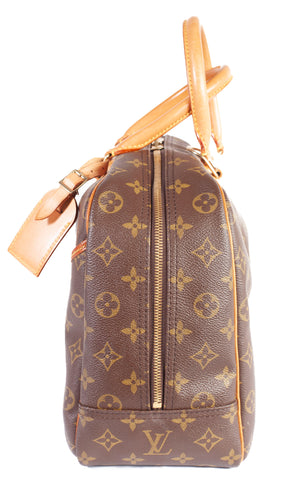 Authentic LOUIS VUITTON Monogram Canvas Deauville Top Handle Bag