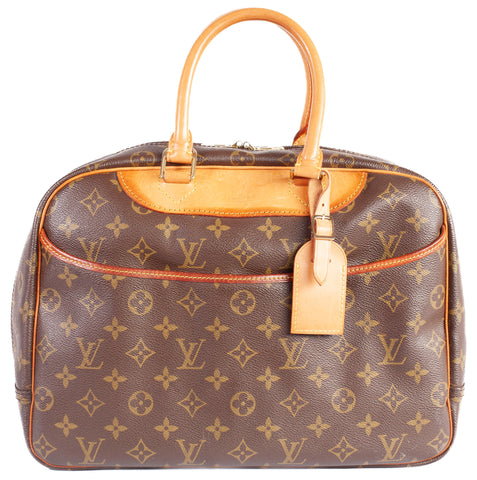 Authentic LOUIS VUITTON Monogram Canvas Deauville Top Handle Bag