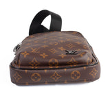 Authentic Louis Vuitton Monogram Macassar Avenue Sling Bag