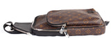 Authentic Louis Vuitton Monogram Macassar Avenue Sling Bag