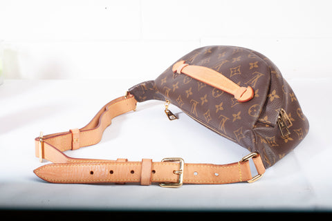 Authentic Louis Vuitton Brown Monogram Canvas Bumbag
