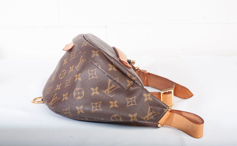 Authentic Louis Vuitton Brown Monogram Canvas Bumbag