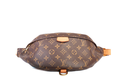 Authentic Louis Vuitton Brown Monogram Canvas Bumbag