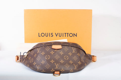Authentic Louis Vuitton Brown Monogram Canvas Bumbag
