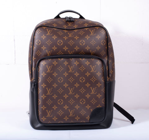 Authentic Louis Vuitton Monogram Macassar Dean Backpack