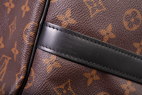 Authentic Louis Vuitton Keepall Bandouliere 55 Monogram Macassar