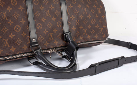 Authentic Louis Vuitton Keepall Bandouliere 55 Monogram Macassar