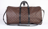 Authentic Louis Vuitton Keepall Bandouliere 55 Monogram Macassar