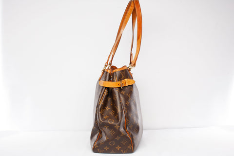 Authentic Louis Vuitton Monogram Canvas Batignolles Vertical Shoulder Bag