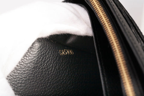 Authentic Louis Vuitton Black Monogram Empreinte Leather Sarah Wallet