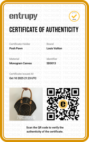 Authentic Louis Vuitton Monogram Canvas Ellipse PM Handbag