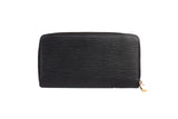 Authentic Louis Vuitton Epi Clemence Wallet Black Wallet