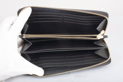 Authentic Louis Vuitton Epi Clemence Wallet Black Wallet