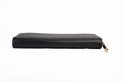 Authentic Louis Vuitton Epi Clemence Wallet Black Wallet