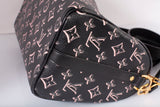 Authentic Louis Vuitton Black & Pink Monogram Fall for You Speedy Bandouliere 25 Shoulder Bag