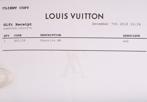 Authentic Louis Vuitton Favorite MM Damier Ebene Crossbody Bag