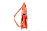 Authentic Louis Vuitton Orange Vernis Monogram Lexington Fleurs Pochette