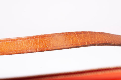 Authentic Louis Vuitton Orange Vernis Monogram Lexington Fleurs Pochette