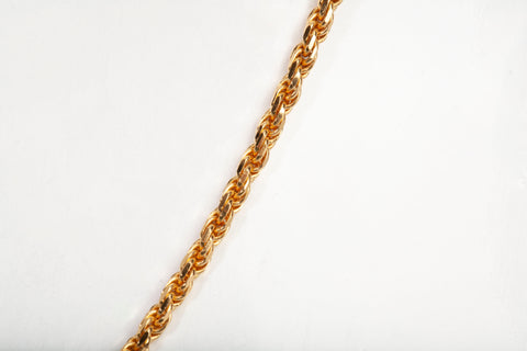 Ladies 18k Yellow Gold Rope Style Chain 16"