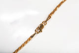 Ladies 18k Yellow Gold Rope Style Chain 16"