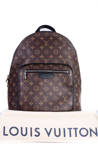 Authentic Louis Vuitton Monogram Macassar Josh Backpack