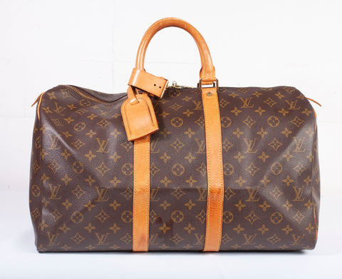 Authentic Louis Vuitton Keepall 45 Monogram Duffle Bag