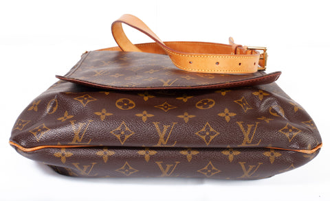 Authentic Louis Vuitton Monogram Canvas Musette GM Shoulder Bag