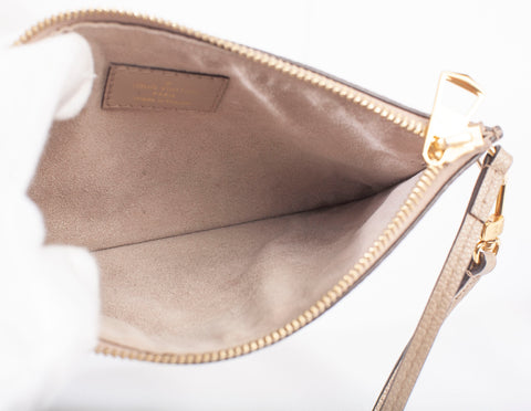 Authentic Bicolor Louis Vuitton Giant Monogram Empreinte Neonoe Pochette