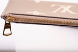 Authentic Bicolor Louis Vuitton Giant Monogram Empreinte Neonoe Pochette