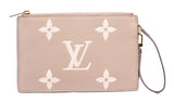 Authentic Bicolor Louis Vuitton Giant Monogram Empreinte Neonoe Pochette